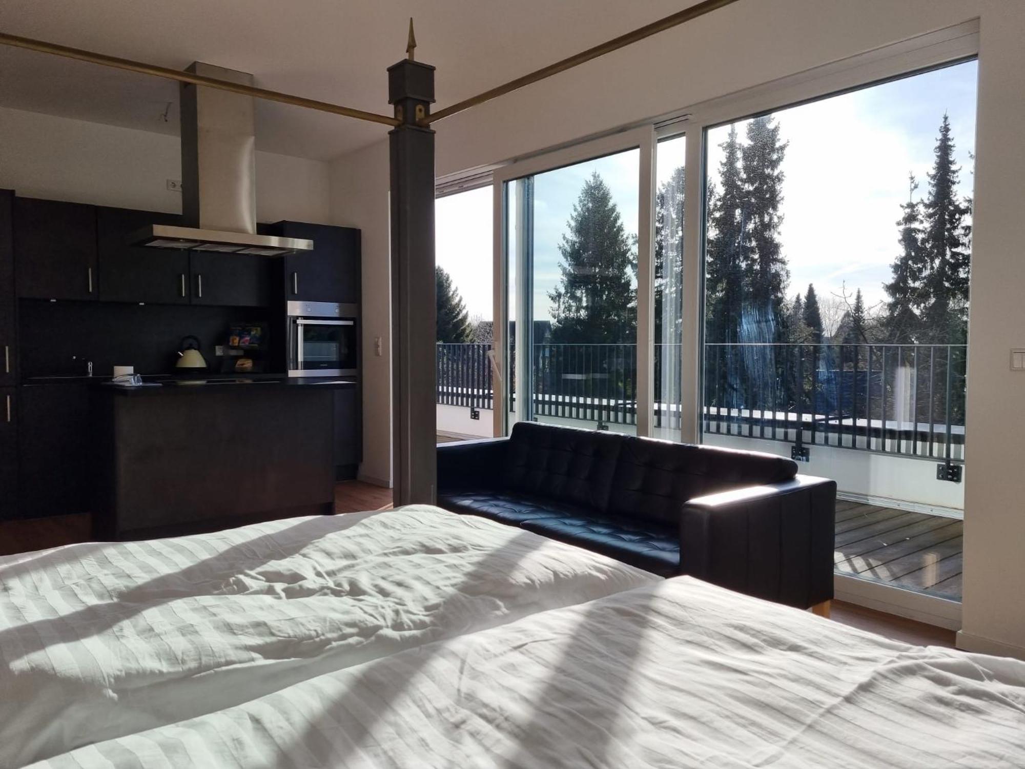 Stylische Penthouse Wohnung Hamburg-Harburg Buitenkant foto